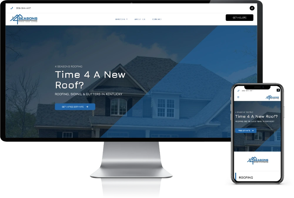 Roofing Website Design in the United States - Gambetta Development LLC